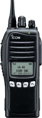 Носимые радиостанции профессионального назначения IC- F4161DS без цифровой клавиатурой