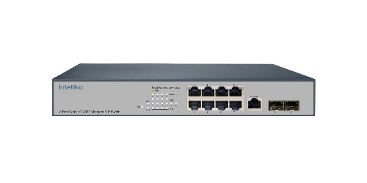 INT-VNST1007-125(RM-FA29-COP2L0820G) 8-портовый гигабитный управляемый коммутатор с PoE, 2 порта SFP (Uplink)