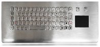 INT-CTR-K06-R01(S4) Промышленная клавиатура из нержавеющей стали  с сенсорной панелью, настенная