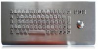 INT-CTR-K07-R01(S4) Промышленная клавиатура из нержавеющей стали  с трекболом, настенная