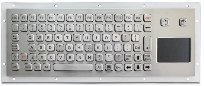 INT-CTR-K11-R01(S4R) Промышленная клавиатура из нержавеющей стали  с сенсорной панелью, врезная