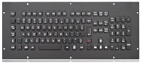 INT-CTR-K12-R01(S4Y) Промышленная клавиатура из нержавеющей стали, гальваническое покрытие из черного титана, врезная