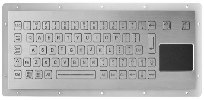 INT-CTR-K14-R01(S4LR) Промышленная клавиатура из нержавеющей стали с сенсорной панелью, врезная